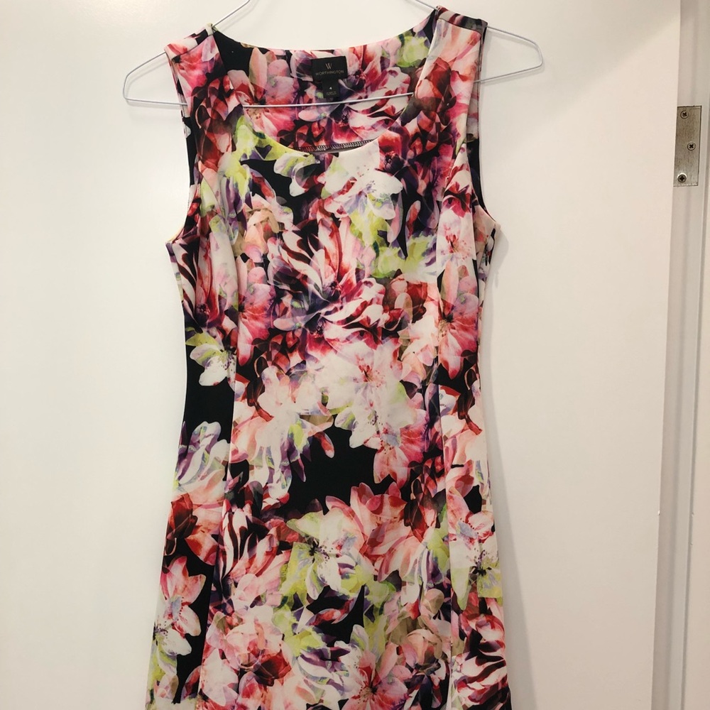 💐Worthington Floral Sleeveless Sheath Dress💐